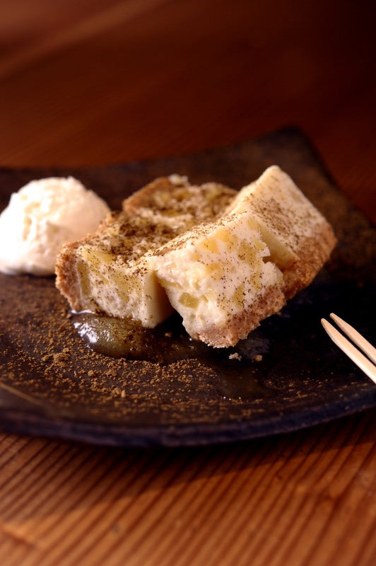 りんごのレアチーズケーキ