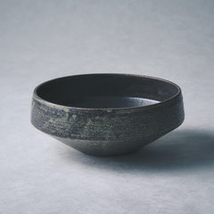 黒灰　どら鉢